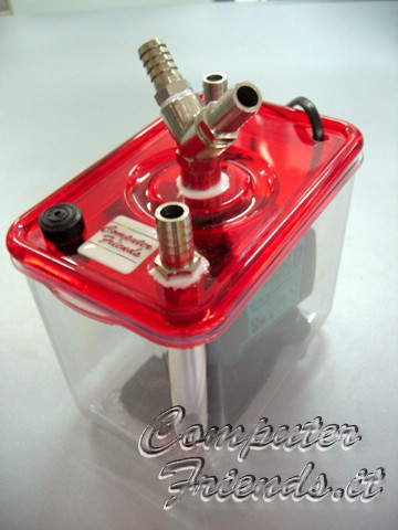 2005 - Vaschetta Plex Rigido Liquid Cooling Autocostruita con Pompa NewJet1200 220V.jpg